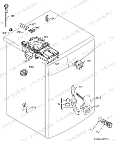 Взрыв-схема стиральной машины Aeg L7147FL - Схема узла Hydraulic System 272